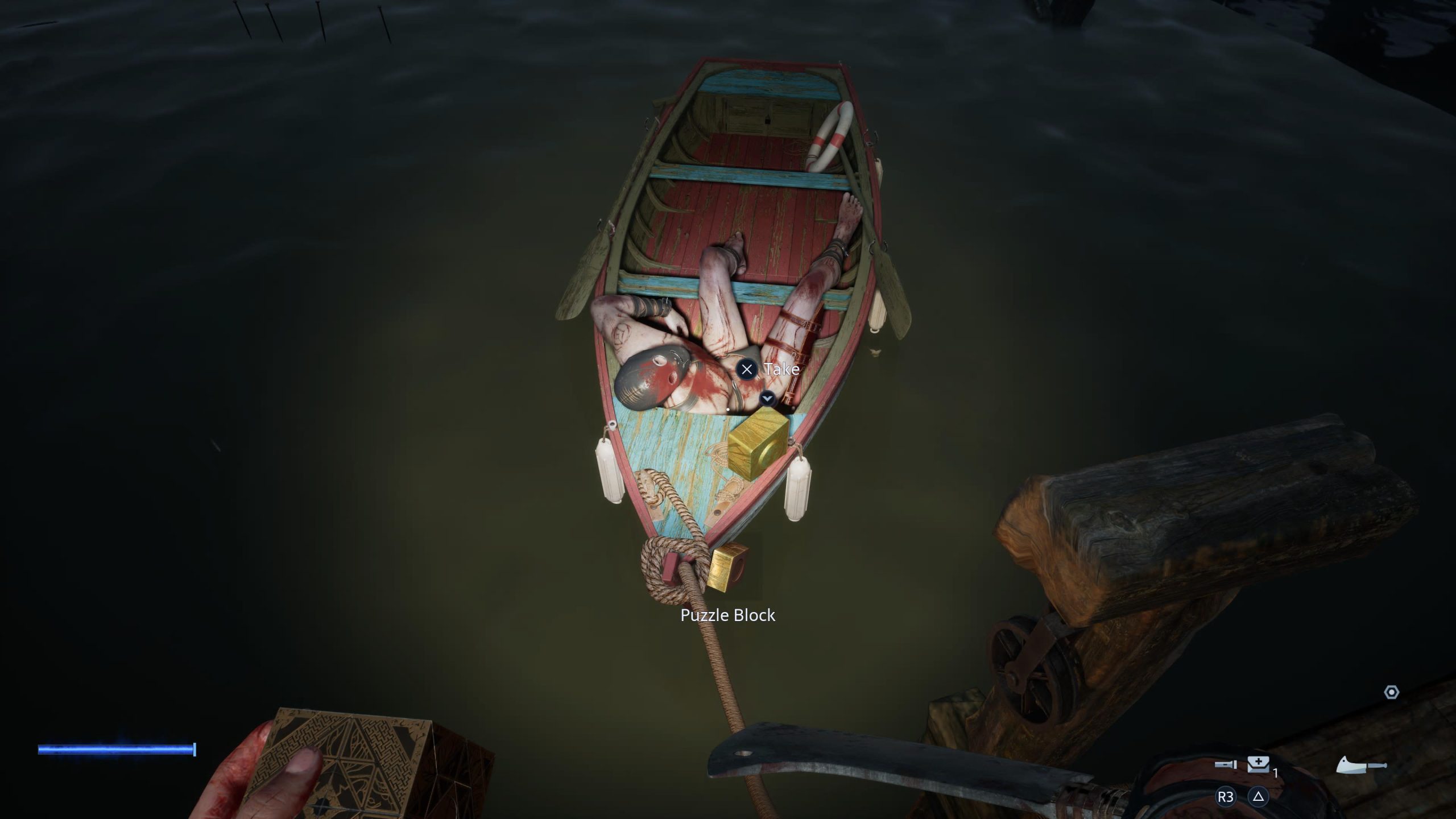 the tongue missing statue block