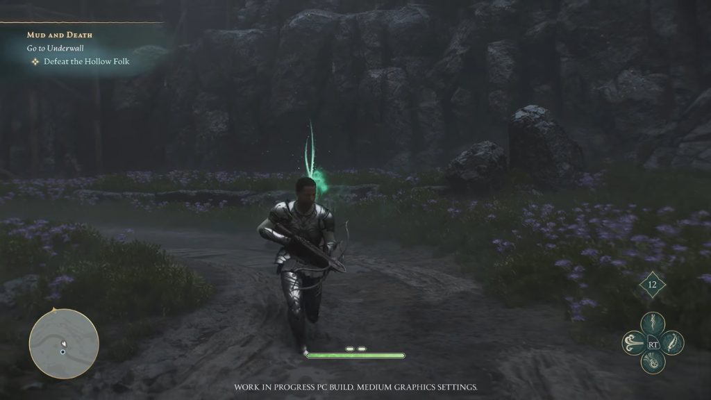Hero fights green glowing ghosts