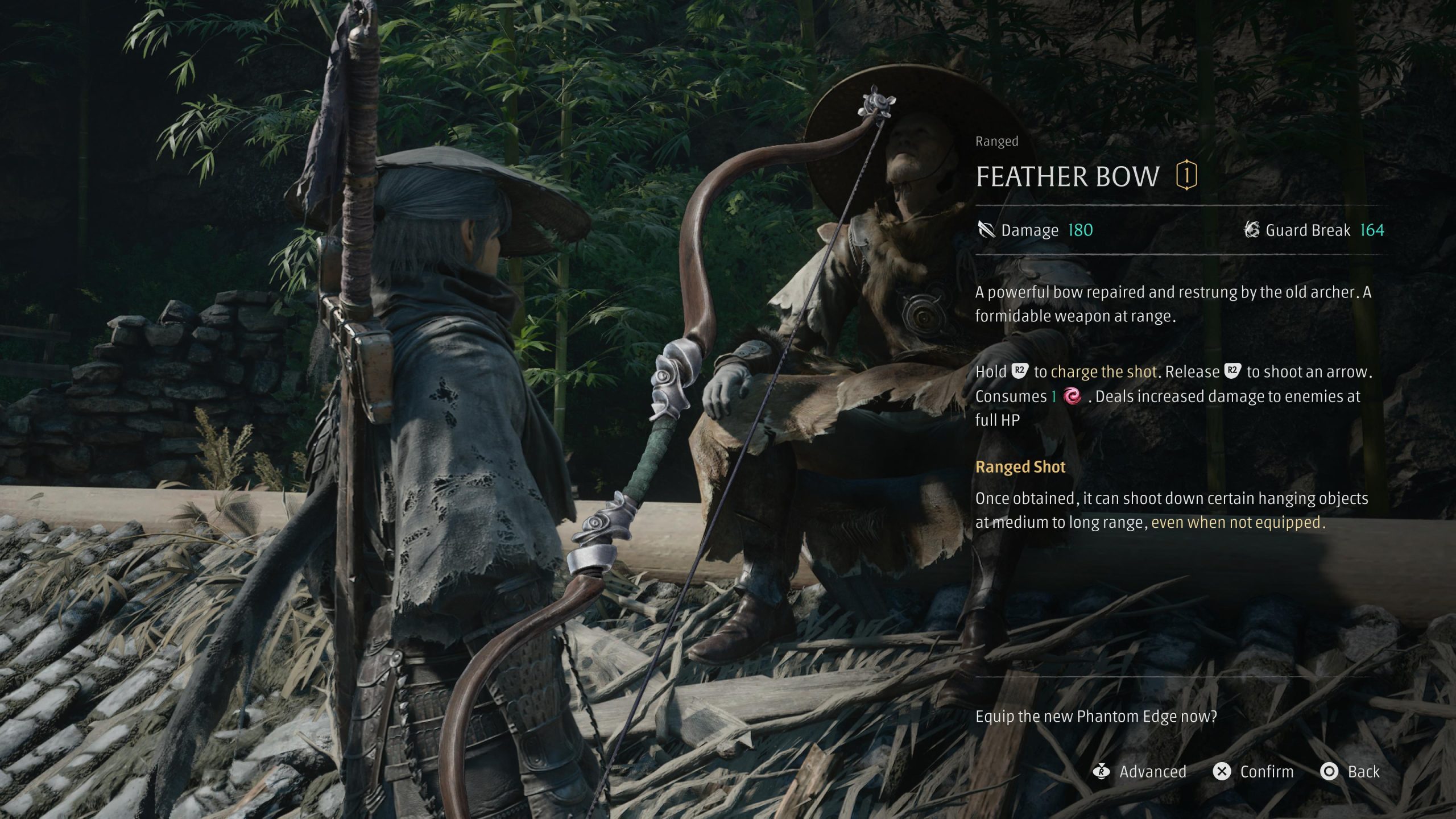 feather bow for the purge the sect tale in phantom blade zero