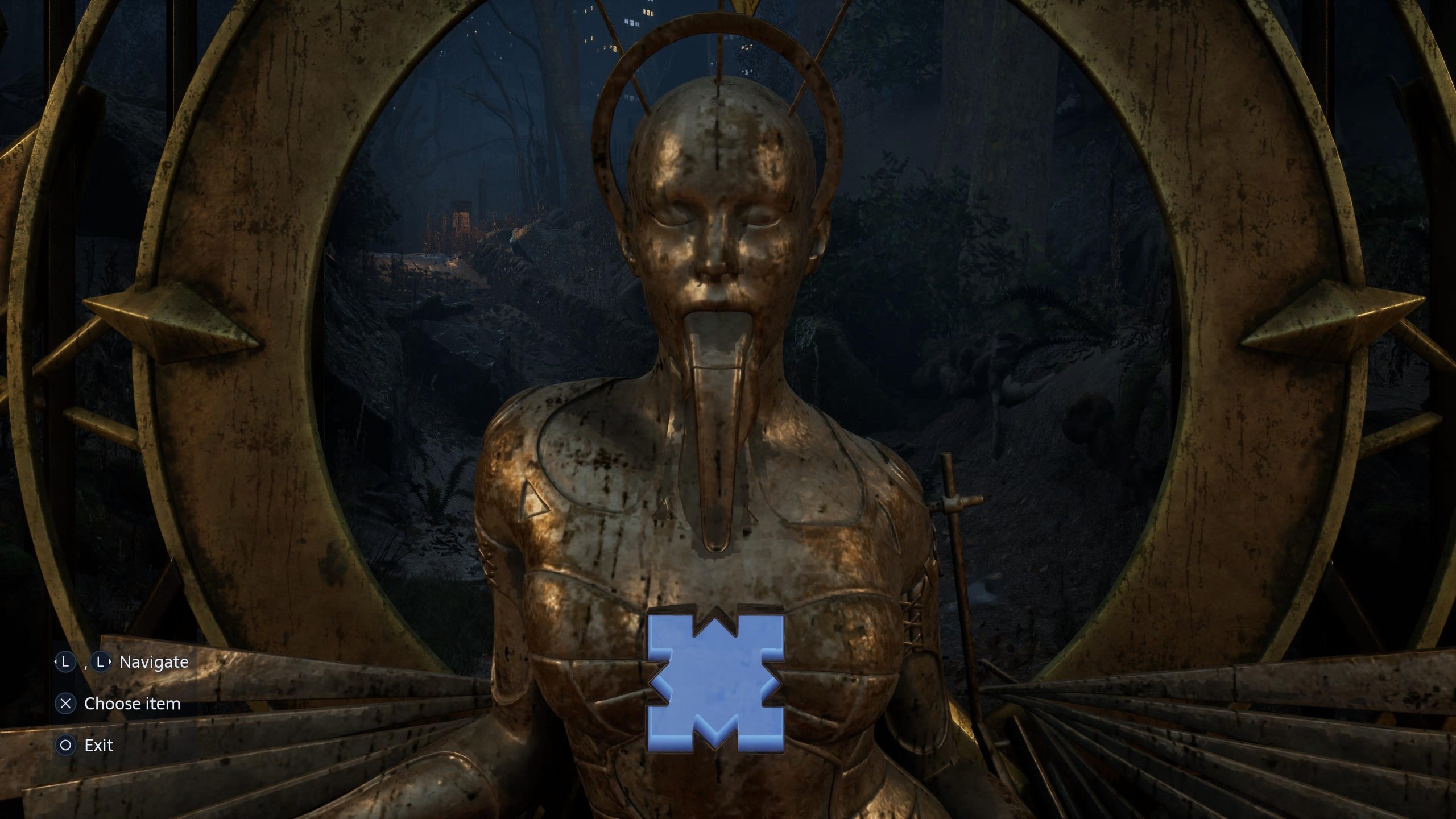 the tongue missing statue block