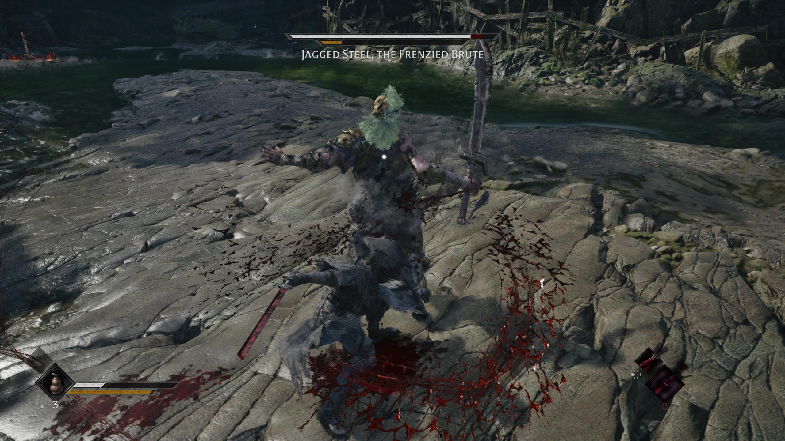 how to beat jagged steel, the frenzied brute in phantom blade zero