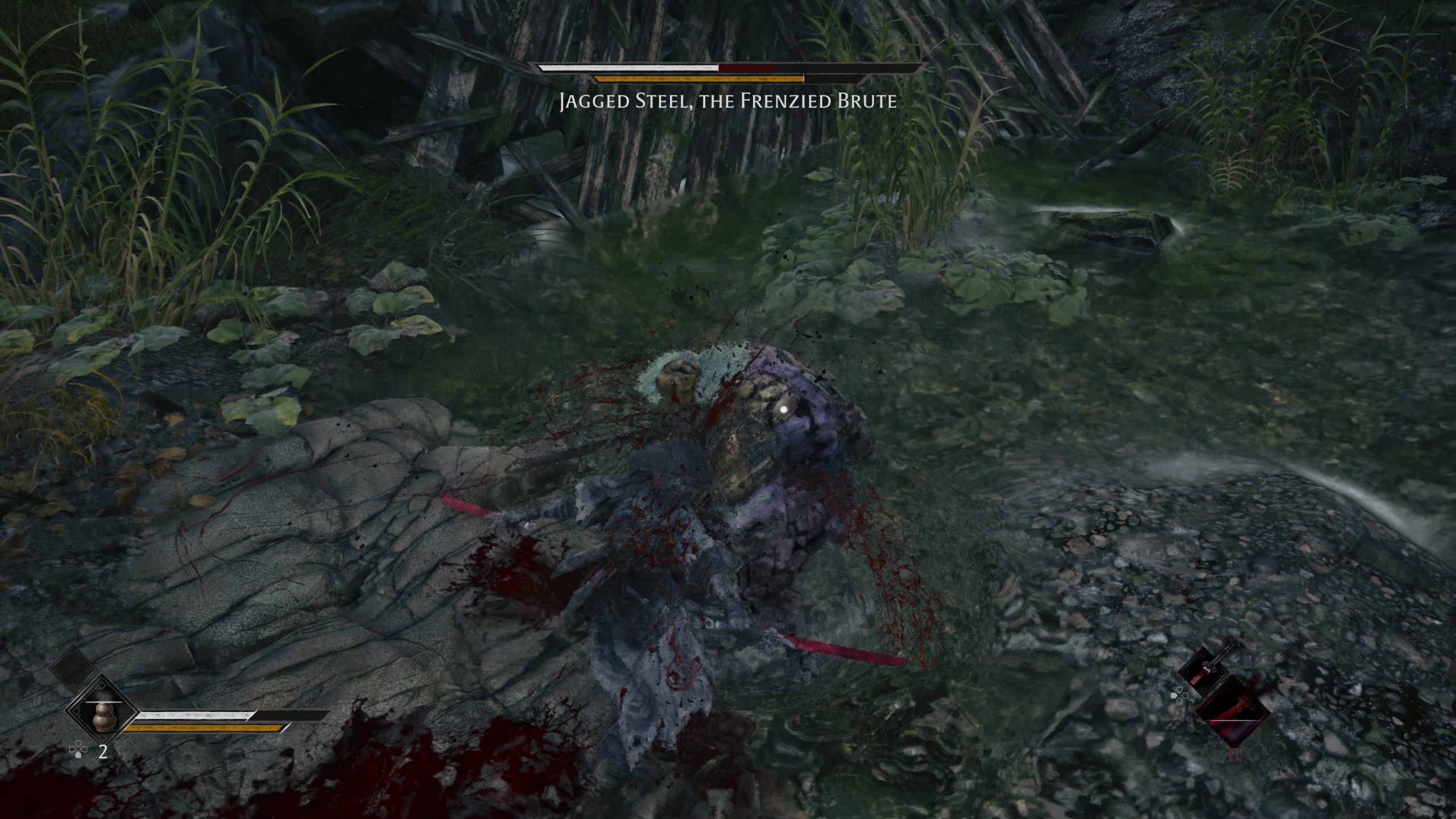 how to beat jagged steel, the frenzied brute in phantom blade zero