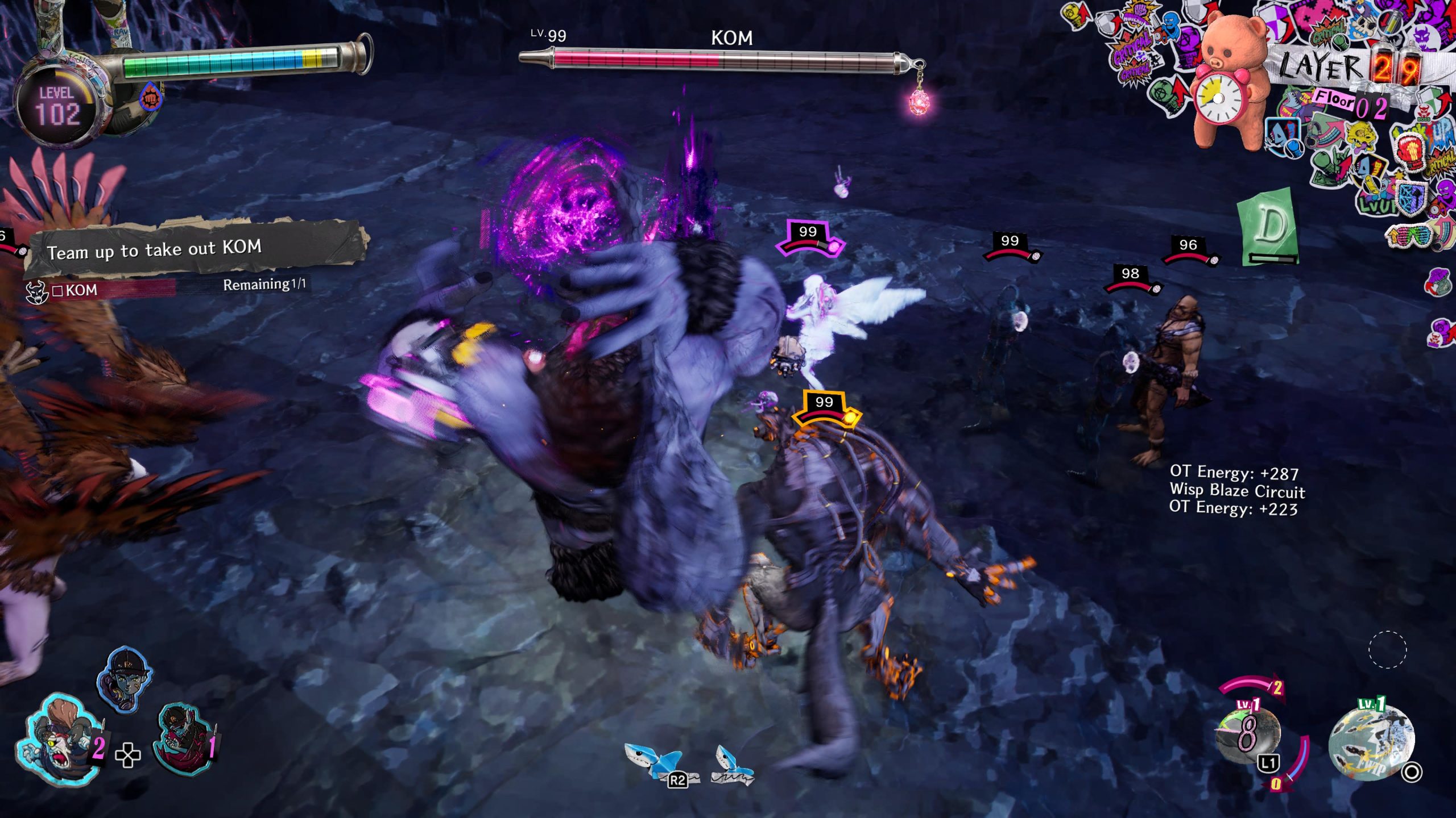 kom fight in stupid never dies