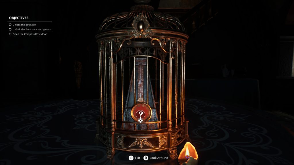 Remothered: Red Nun's Legacy birdcage locked.