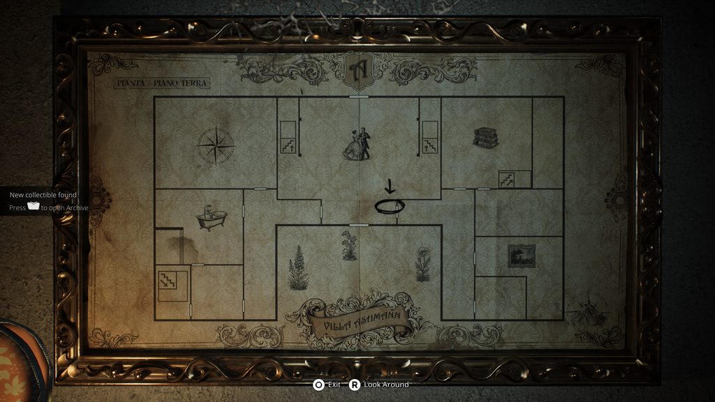 Remothered: Red Nun's Legacy map for the first floor.