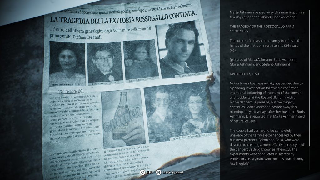 Remothered: Red NUn's Legacy newspaper article.