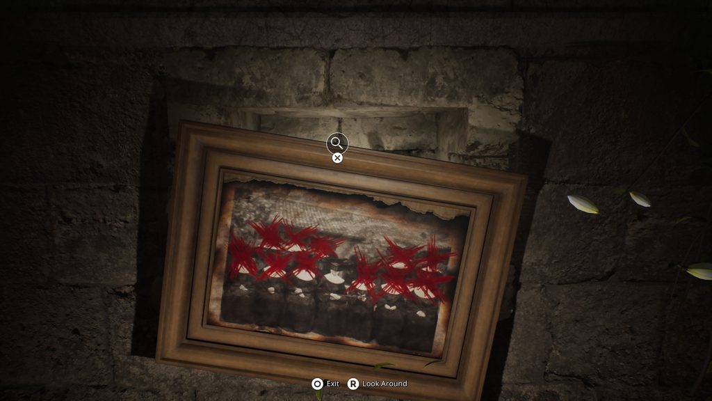 Remothered: Red Nun's Legacy picture falling off the wall.