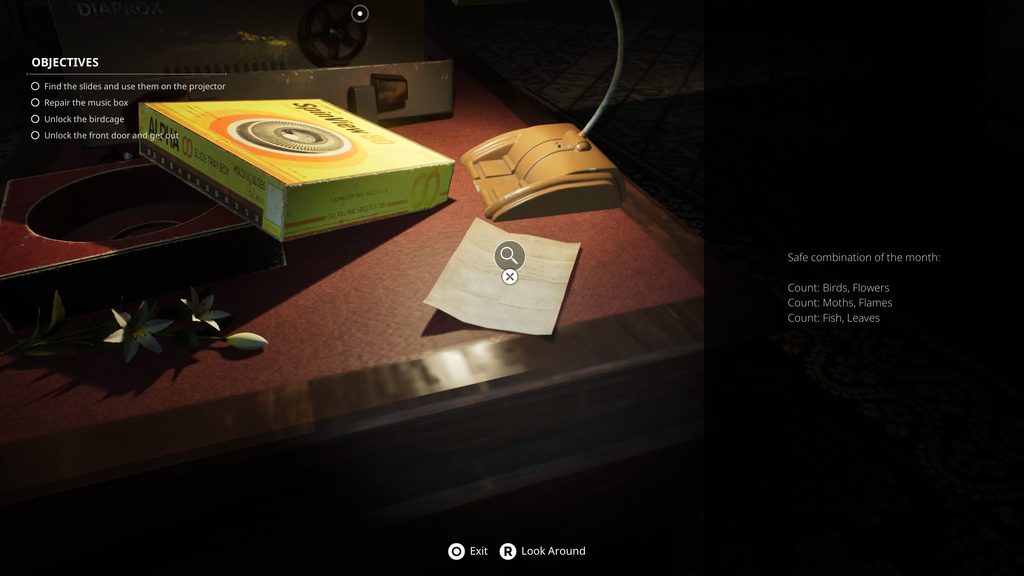 Remothered: Red Nun's Legacy the safe code solution.