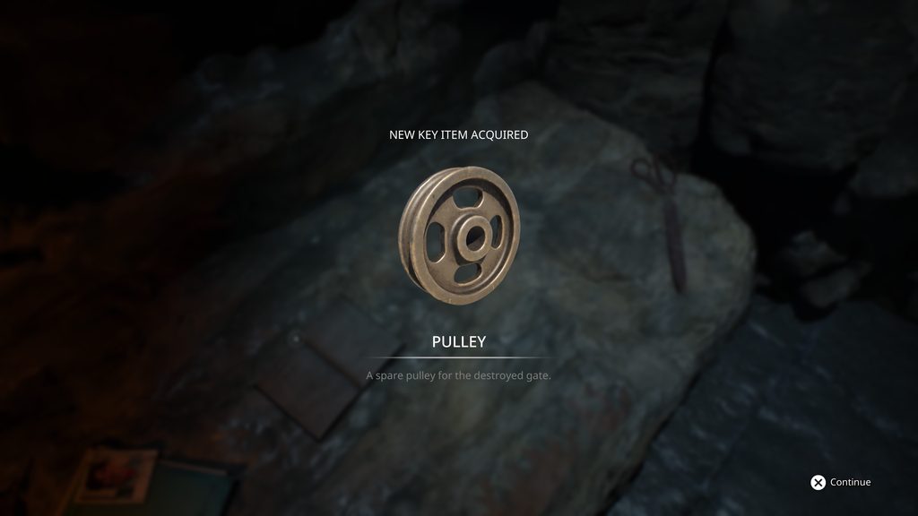 Remothered: Red Nun's Legacy pulley being collected.