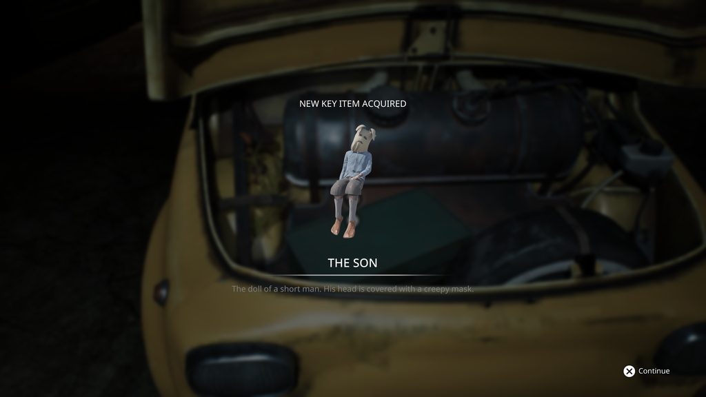 Remothered: Red Nun's Legacy the son puppet in the car.