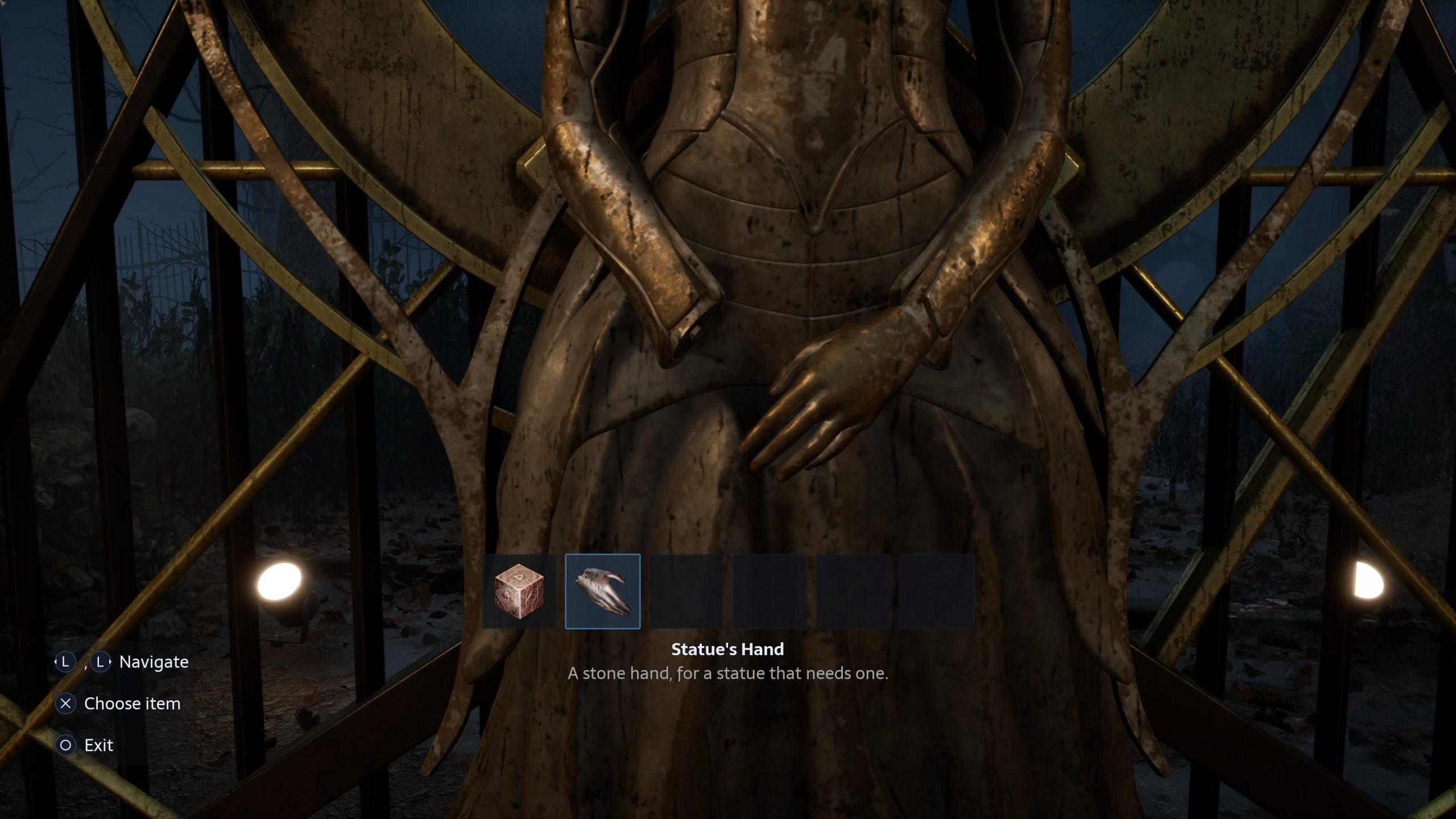 statue's missing parts in hellraiser: revival - the hand