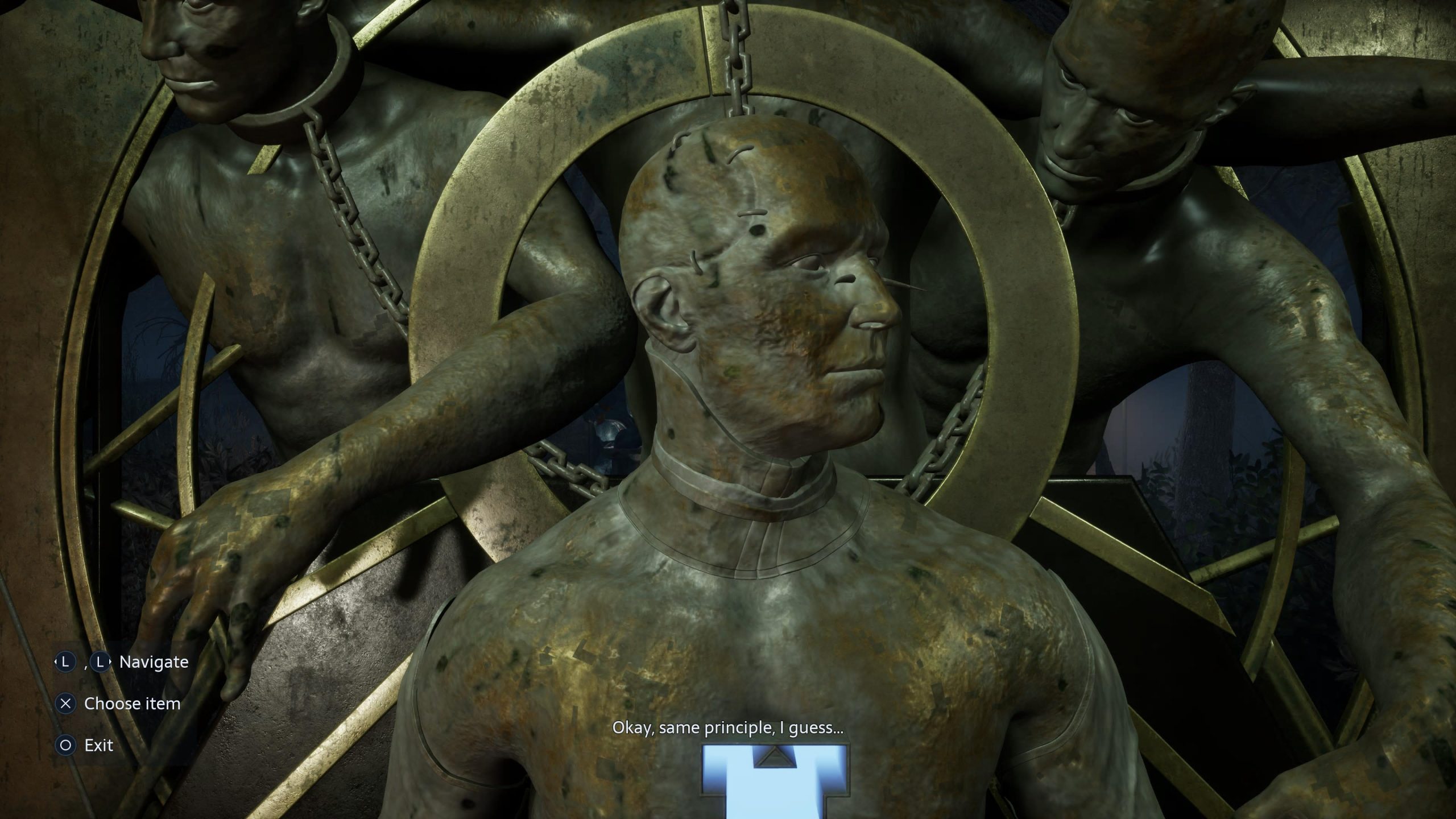 the head missing statue location