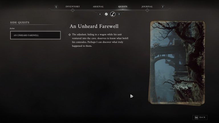How to Complete An Unheard Farewell in Valor Mortis