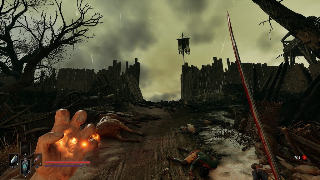 Valor Mortis Fire Transmutation in front of a boss arena.