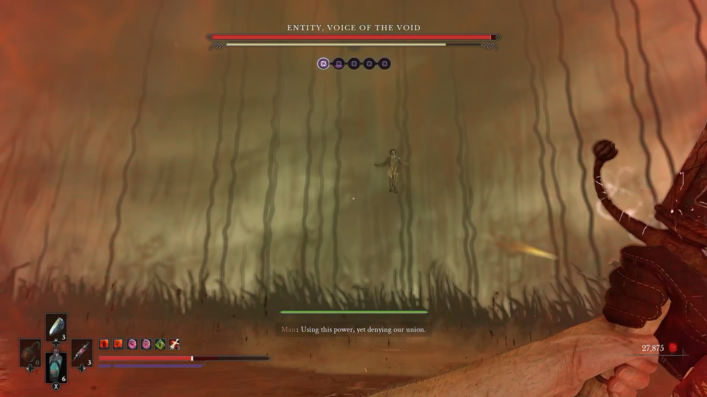 Valor Mortis Entity, Voice of the Void phase two flying in the air.