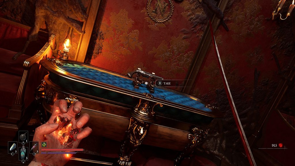 Valor Mortis gun on a table