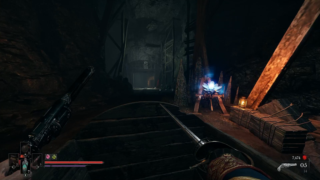 Valor Mortis minecart section of opening a gate.