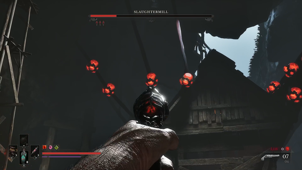 Valor Mortis Slaughtermill boss fight final section with shooting the boils.