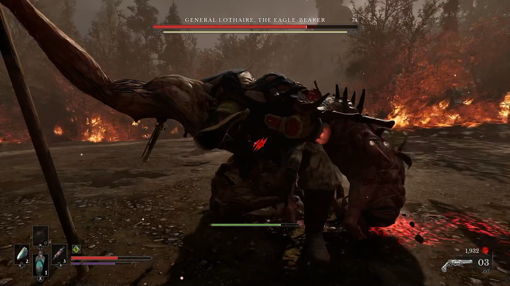 Valor Mortis stagger marker on a boss.