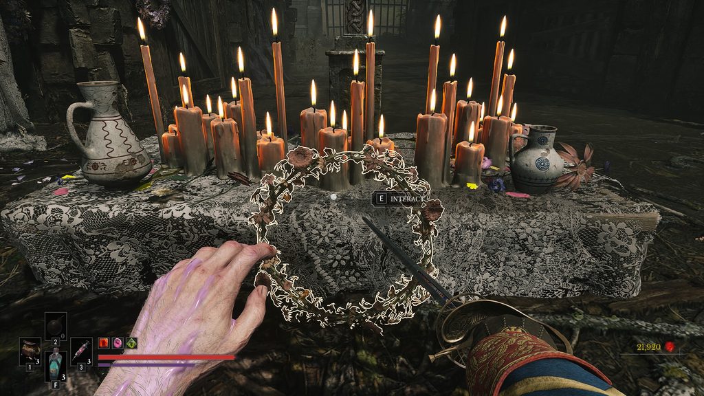 Valor Mortis wreath that is wilted.